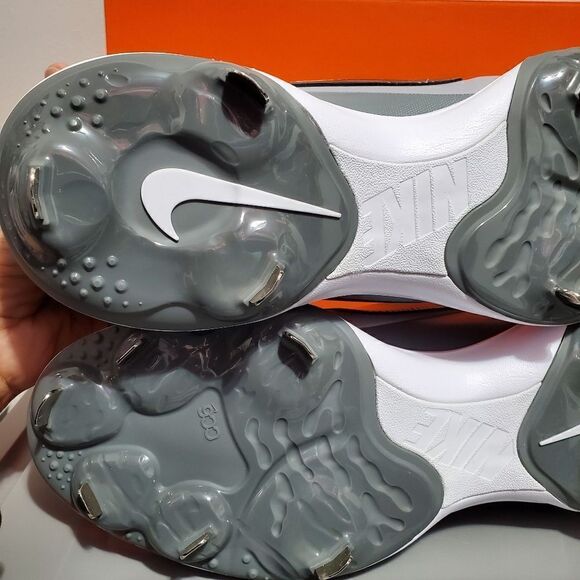 Nike Alpha Huarache 3 Varsity Low Mens Sz 12 Cleat Light Grey Black CT0829-023 - Picture 6 of 12